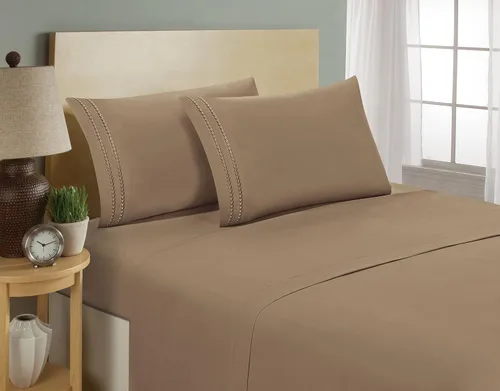 Miniatura 16 de ¡Juego de sábanas de lujo de 4 piezas en Amazon! Diseño de calidad egipcia con 1500 hilos Elegant Comfort - Resistente a las arrugas y al Morado