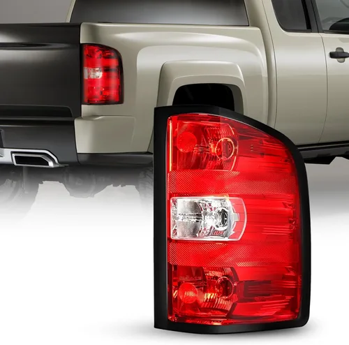 AUTOONE - Para Chevy Silverado 2007-2013 ensamblaje de luces traseras OEM de fábrica compatibles con Chevy Silverado 1500/2500HD | 3500HD, GMC Negro