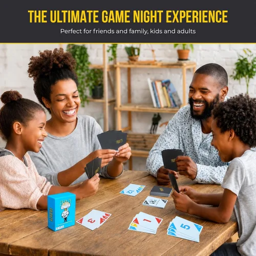 Miniatura 6 de Juego de cartas – Juego de cartas familiar de ritmo rápido estilo Rummy para niños, adolescentes y adultos A partir de 7 años 2 a 4 jugadores