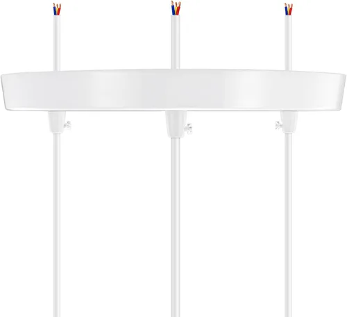 Miniatura 5 de Kit de toldo de lámpara de araña Canomo de 10 pulgadas con placa de luz de techo y todos los accesorios, incluye gancho, sujetador de cable