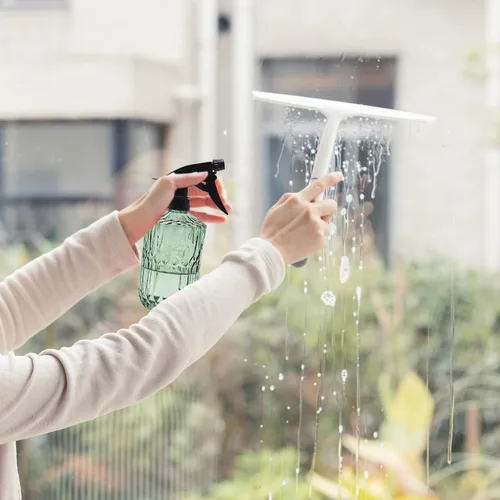 Miniatura 7 de OFFIDIX Fine Mist Plant Mister, Botellas de spray de presión manual de vidrio, Botella de riego de 0.43L/15.17oz con boquilla ajustable para B