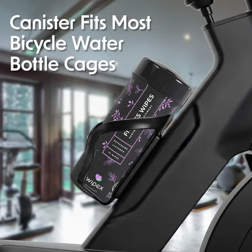 Miniatura 8 de Wipex Limpiador de esterillas de yoga y toallitas de fitness, limpiador natural de equipos de gimnasio de lavanda y vinagre, 75 toallitas