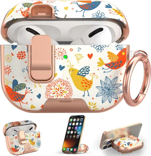 Miniatura 12 de Maxjoy Funda para AirPods 4, funda transparente para AirPod de 4ª generación, funda protectora suave y linda flor para AirPod 4 para mujeres