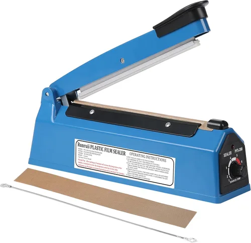 Sellador térmico por impulsos Sellador de bolsas de impulso de 8 pulgadas Máquina de sellado de bolsas de polietileno Máquina de sellado térmico con