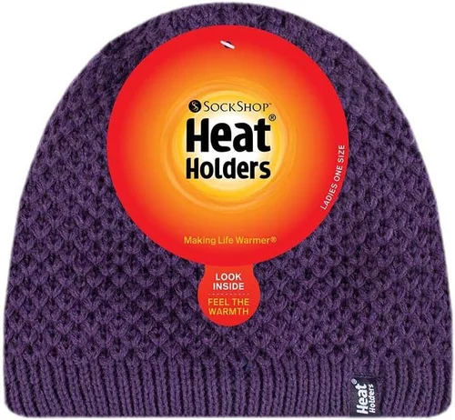 Miniatura 2 de Heat Holders - Gorro de invierno térmico con aislamiento térmico y tejido de ganchillo para mujer