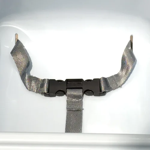 Miniatura 8 de Cinturón de seguridad para bebé de AT, arnés de seguridad de 3 puntos para silla alta