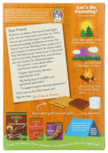 Miniatura 23 de Annie's Organic Chocolate Bunny Graham Snacks, 7.5 onzas