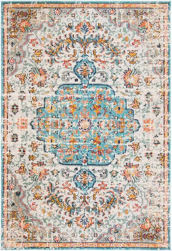 Miniatura 53 de SAFAVIEH Colección Madison MAD447B - Tapete bohemio con medallón antiguo y elegante, no desprende pelusa, para la sala, dormitorio, comedor