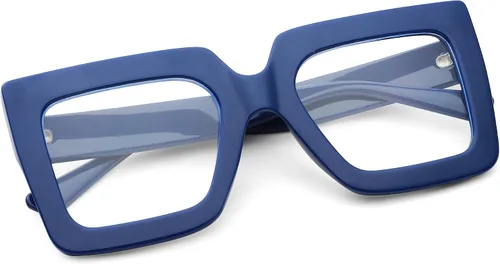 Miniatura 9 de Pro Acme Gafas de bloqueo de luz azul, marcos cuadrados grandes, anteojos falsos para mujer