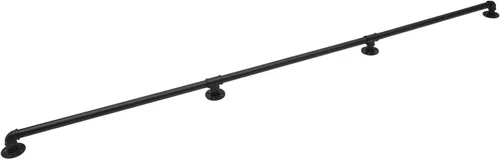 Miniatura 15 de Barandilla de metal para escaleras, barandilla de escalera de tubo de hierro galvanizado de 12 pies, barandilla de escalera de metal, barandilla
