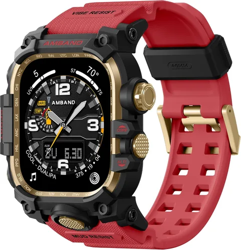 Miniatura 27 de amBand Funda resistente con correa para Apple Watch de 1.732 pulgadas, compatible con iWatch Series SE 3/SE 2ª generación, SE/6/5/4, protección