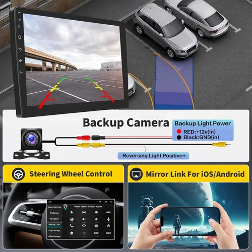 Miniatura 7 de Estéreo de coche HiFi Android 15 para Nissan Altima 2008-2012 Manual A/C, [2+64G] Hikity 9 pulgadas pantalla táctil Radio de coche inalámbrico