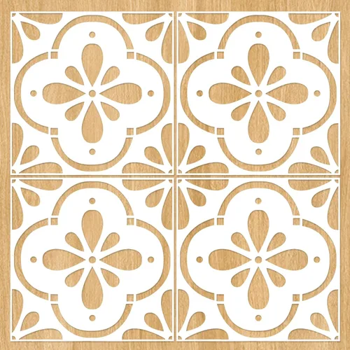 4 plantillas de azulejos reutilizables de 8 x 8 pulgadas, plantillas de pared, plantillas españolas para pintar en pisos, azulejos, patio de
