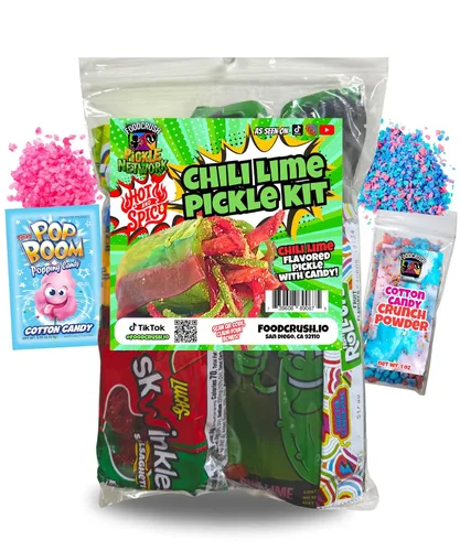 Miniatura 9 de Kit de Pepinillos de Frambuesa Azul - Con Triturado de Algodón de Azúcar - Bolsa de Regalo de Dulces - (13 PIEZAS) Regalos de Cumpleaños Para Niños