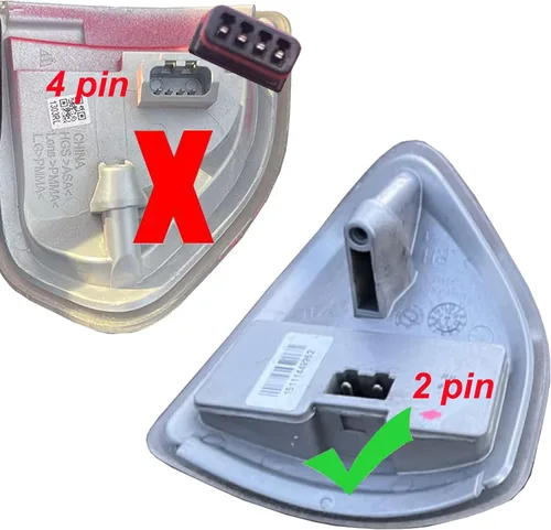 Miniatura 3 de Jinfili Espejo de remolque lateral LED de repuesto para Dodge Ram 1500, 2010-2018, Dodge Ram 2500 3500 68302828AA 68302829AA lente transparente
