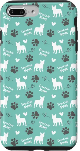 Miniatura 12 de Funda para iPhone 13 Pro Max Frenchie Mom Bulldog Francés Mamá Azul Mujeres