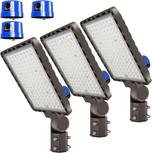 Miniatura 13 de LEDMO Soporte de doble bocina LED para estacionamiento, soporte de montaje de 180 grados, soporte de montaje de poste redondo, doble L, espigas