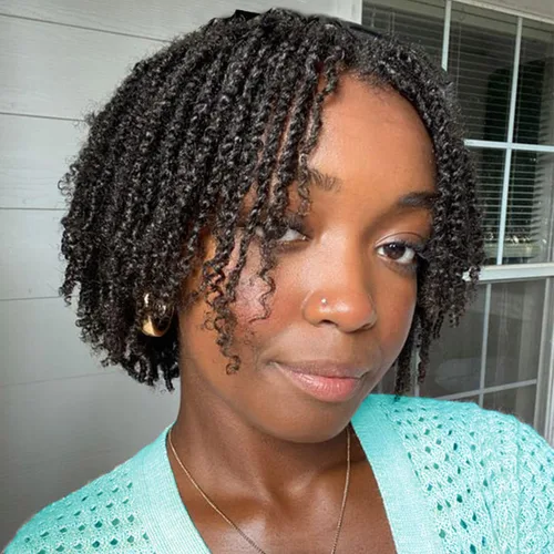 Miniatura 15 de COOKOO 9 paquetes de extensiones de cabello sintético de ganchillo pretrenzado de 6 pulgadas, trenzas mini de pasión preenlazadas, trenzas 1b#