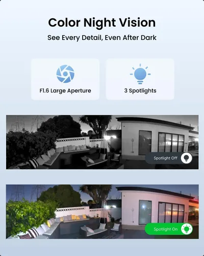 Miniatura 3 de REOLINK Cámara de seguridad panorámica de 180° de 4K 8MP con lente dual, Wi-Fi 6 de doble banda 2.4/5GHz, seguimiento de movimiento, hasta 512GB