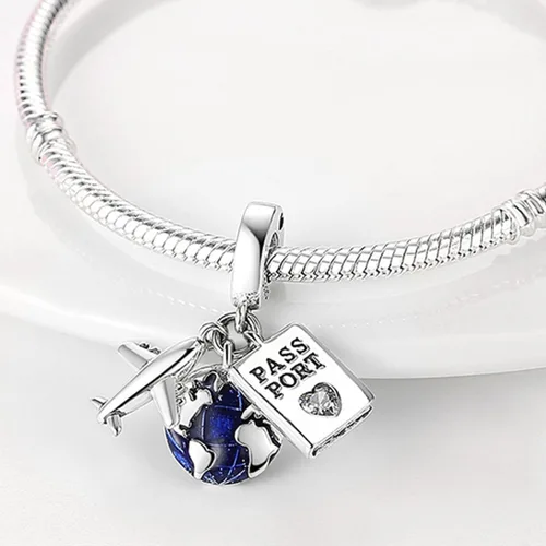 Miniatura 2 de LeeFeel Encantos de corazón de lazo, exquisitos abalorios de corazón de amor con circonita cúbica transparente para mujeres, pulseras para bricolaje