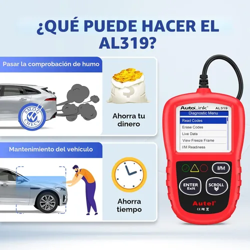 Miniatura 5 de Escáner de código Autel Autolink, Rojo y Negro