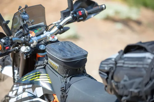 Miniatura 9 de Nelson Rigg Hurricane Dual Sport/Enduro - Bolsa de tanque impermeable, color negro y gris