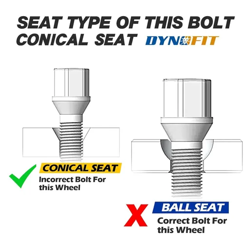 Miniatura 3 de Dynofit Tornillos extendidos m14x1.25 para F12, F13, F20, F80, F10, F82, F22, F23, F45, F46, F30, F32, F01, F25, F26, 1.575 in de largo, para M2