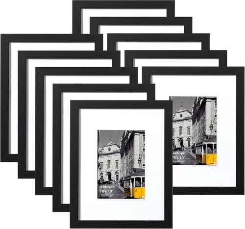 Miniatura 112 de eletecpro - Juego de 10 marcos de fotos de 5 x 7 pulgadas, collage de marcos de fotos para decoración de pared, muestra fotos de 4 x 6