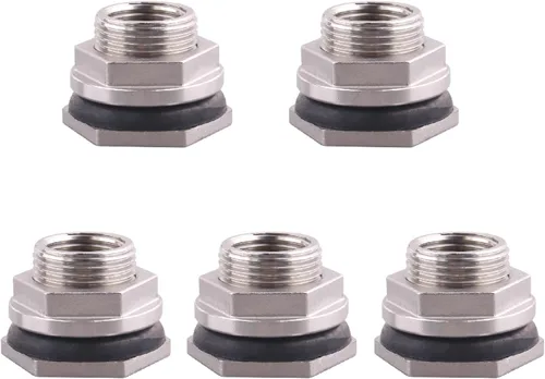 Miniatura 9 de DERNORD 1" colocaciones de mamparo del acero inoxidable del conector del tanque de agua del tabique femenino