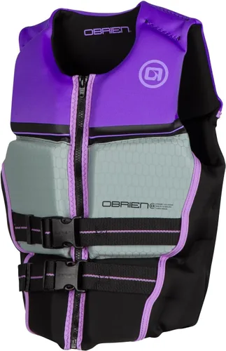 O'Brien V-Back Neoprene Life Jacket USCG Approved Child, Youth and Teen for Lake, River, PWC, Wakeboard Púrpura