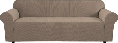Miniatura 86 de H.VERSAILTEX Fundas elásticas para sofá, fundas de sofá para perros, fundas para sofá de 3 asientos con tela jacquard gruesa a cuadros con parte