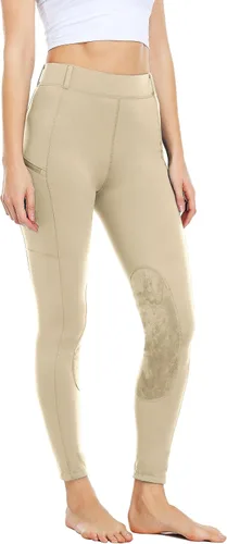 Miniatura 2 de Willit Mallas de equitación para mujer, pantalones de equitación ecuestre, pantalones de equitación, mallas escolares con bolsillos con cremallera