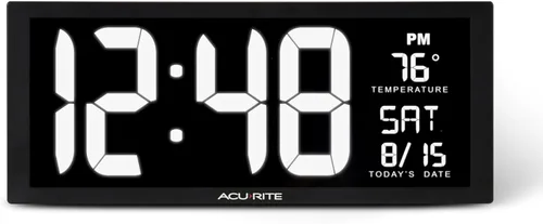 AcuRite 75159M 14.5" Reloj LED digital grande Blanco Pulgada 14.5 pulgadas / blanco