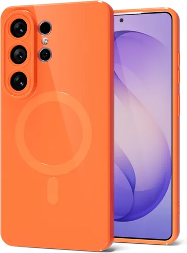 Miniatura 57 de Svanove para Samsung Galaxy S22 Funda de teléfono de silicona magnética, compatible con Magsafe, linda para mujeres, brillante color brillante, gel
