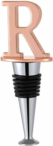 Miniatura 13 de Tapones de vino, tapones reutilizables para botellas de vino, chapado en oro rosa, tapón de vino con letra, regalo perfecto para vino, amplio uso
