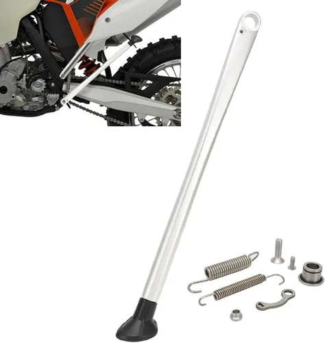 Miniatura 8 de JFG RACING Dirt Bike Kickstand lateral soporte forja aluminio con resortes para XC XCW XCF EXC EXCF 150 200 250 300 350 400 450 500 505 530 Negro