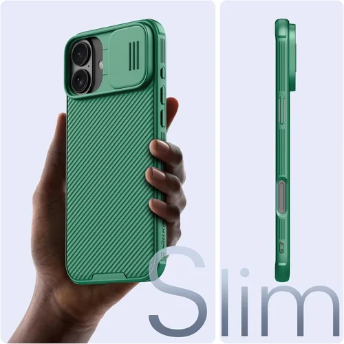 Miniatura 4 de Nillkin Funda para iPhone 16 con cubierta deslizante para cámara, [protección mejorada de lente de cámara] Funda protectora delgada a prueba