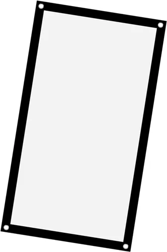 Miniatura 6 de VBESTLIFE Pantalla de proyección, portátil 16:9 plegable, sin arrugas, cortina blanca con agujeros para colgar para acampar al aire libre película