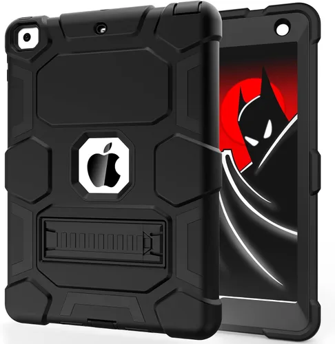 Miniatura 10 de CCMAO Funda para iPad de 6ª/5ª generación (9.7 pulgadas, 2018/2017), iPad Air de 2ª generación (2014) con soporte, funda protectora híbrida a prueba