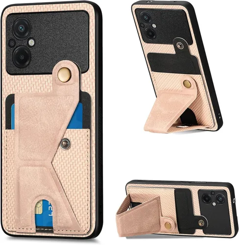 Miniatura 225 de Funda para Xiaomi Poco M5s 4G, Funda para Redmi Note 10 4G / Note 10S 4G / Note 11 SE (India) Funda de cuero PU ranuras para tarjetas Soporte