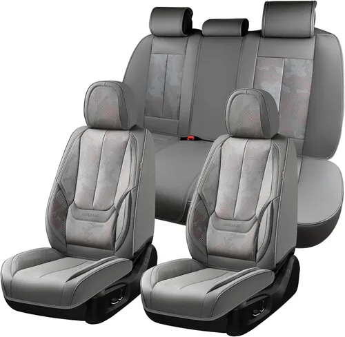 Miniatura 40 de Coverado Juego completo de fundas de asiento de automóvil, fundas de asiento para automóviles, fundas de asiento de coche beige para asientos