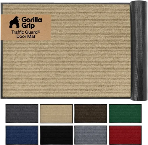 Miniatura 10 de Gorilla Grip - Tapete afelpado original de goma con perfil bajo, resistente, duradero, impermeable y fácil de limpiar para interior y exterior