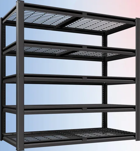 Miniatura 12 de PrimeZone Estantería de garaje resistente de 40 pulgadas de ancho, 2200 LBS, estantes de almacenamiento de 4 niveles, estante de alambre de metal