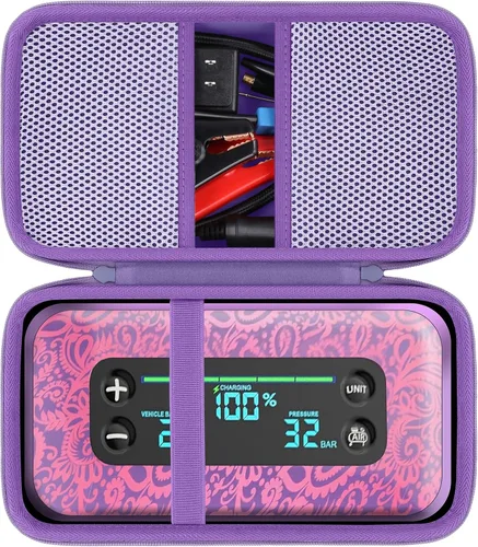 Miniatura 12 de khanka Estuche de almacenamiento para HALO Bolt Ultimate 2.0/HALO Bolt Air +1750 Arrancador de batería portátil para automóvil, solo estuche (negro)
