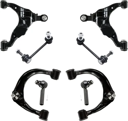 Miniatura 170 de Detroit Axle - Kit de brazos de control de extremo delantero de 8 piezas para Dodge Dakota 00-04, Durango 00-03, 4 brazos de control superior e