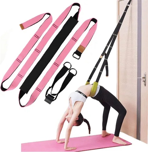 Miniatura 11 de Correa de estiramiento de yoga, fitness, correa de estiramiento de flexibilidad de puerta, mejora la flexibilidad de la pierna, cintura y espalda