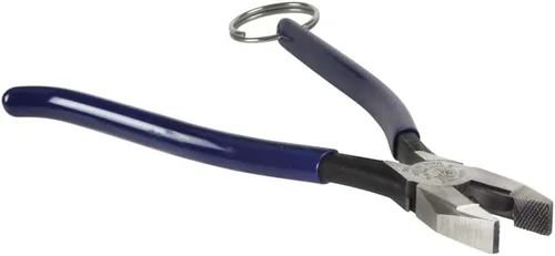 Miniatura 5 de Klein Tools D201-7CSTT Alicates delgados para trabajadores de hierro con mandíbulas moleteadas resistentes, cuchillos endurecidos por inducción y un