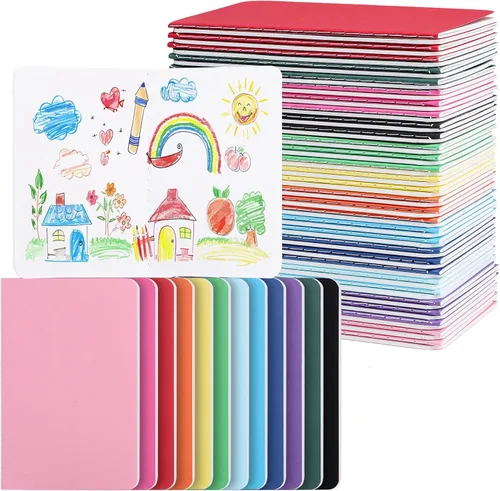 BESARME Paquete de 60 mini cuadernos a granel, cuaderno de bolsillo pequeño de papel en blanco, mini cuadernos de bocetos, cuadernos de notas para