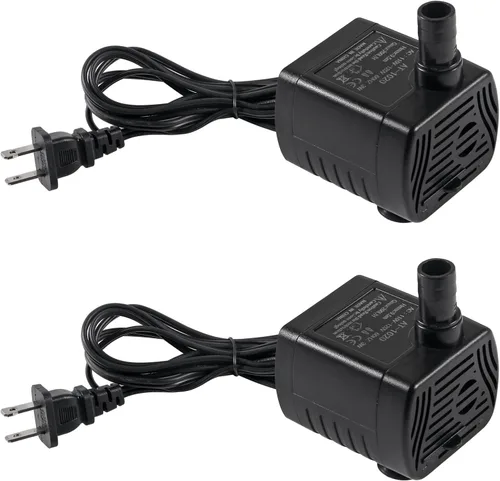 2 unids 3W Mini bomba de agua sumergible 50GPH pequeña fuente bomba para acuario tanque de peces fuente hidropónica característica de agua, fuentes