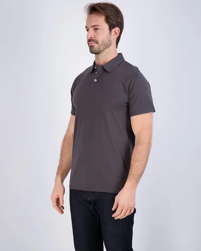 Miniatura 49 de Real Essentials Paquete de 3: Polo de manga corta de algodón para hombre, de secado rápido, transpirable, (disponible en tallas grandes y altas)
